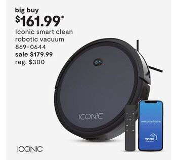 JC Penney Iconic smart clean robotic vacuum offer