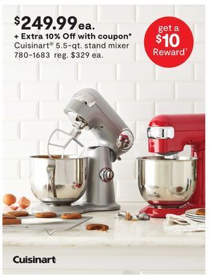 JC Penney Cuisinart® 5.5-qt. stand mixer offer