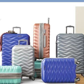 JC Penney American tourister pirouette nxt 21 hardside luggage offer