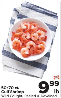 Weis Markets 50/70 ct gulf shrimp offer
