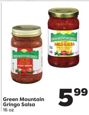 Weis Markets Green mountain gringo salsa offer