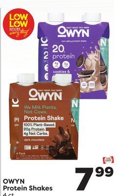 Weis Markets Owyn protein shakes offer