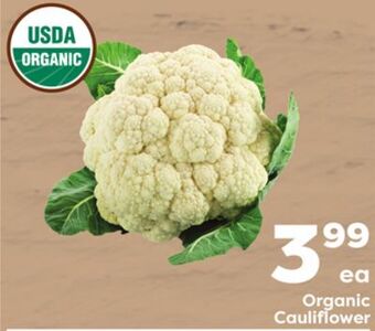 Weis Markets Organic cauliflower offer