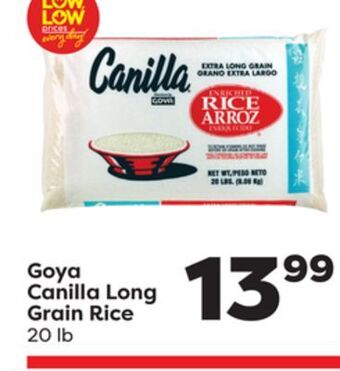 Weis Markets Canilla long grain rice offer
