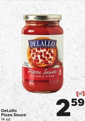 Weis Markets Delallo pizza sauce offer