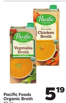 Weis Markets Pacific foods organic broth offer