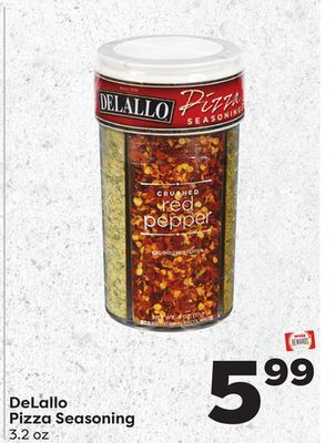 Weis Markets Delallo pizza seasoning offer