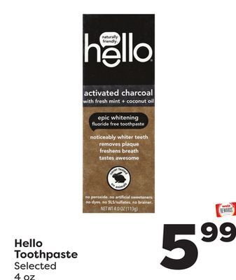 Weis Markets Hello toothpaste offer