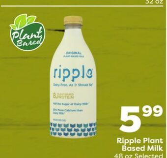 Weis Markets Ripple plant based milk offer