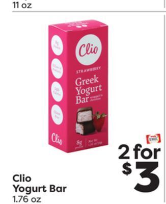 Weis Markets Clio yogurt bar offer