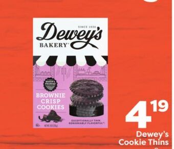 Weis Markets Dewey's cookie thins offer