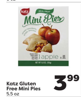 Weis Markets Katz gluten free mini pies offer