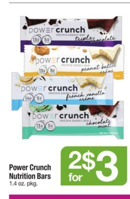 ACME Power crunch nutrition bars offer