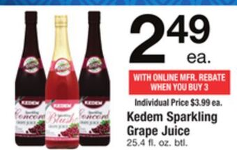 ACME Kedem sparkling grape juice offer