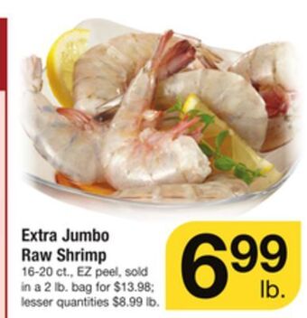 ACME Extra jumbo raw shrimp offer