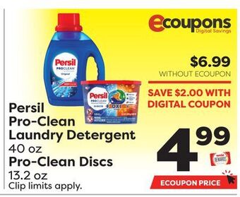 Weis Markets Persil pro-clean laundry detergent 40 oz pro - clean discs 13.2 oz offer