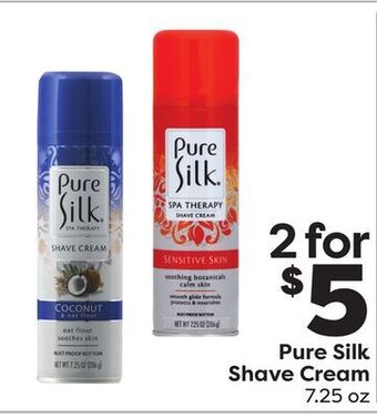 Weis Markets Pure silk shave cream offer