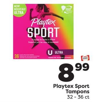 Weis Markets Playtex sport tampons offer