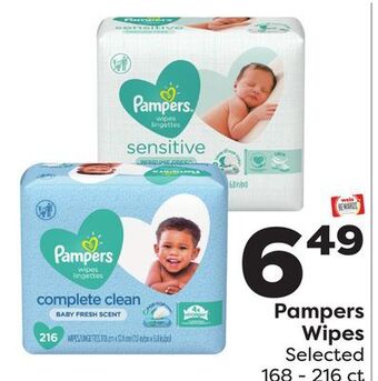 Weis Markets Pampers wipes offer