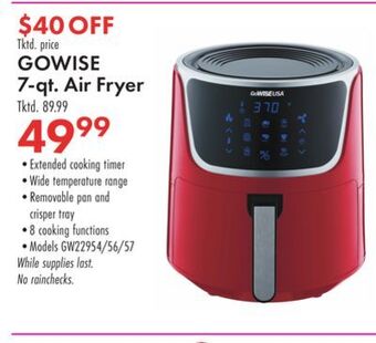Boscov's Gowise 7-qt. air fryer offer