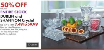 Boscov's Dublin and shannon crystal offer