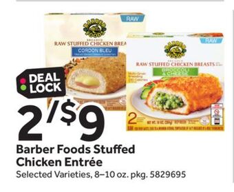 Stop&Shop Barber foods stu ed chicken entrée offer
