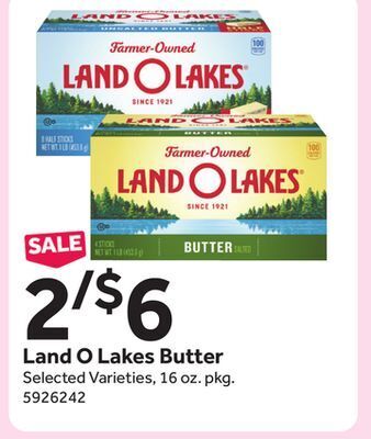 Stop&Shop Land o lakes butter offer