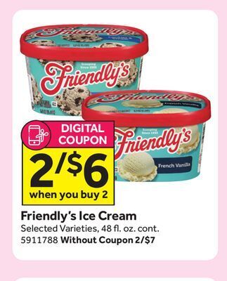 Stop&Shop Friendly's ice cream offer