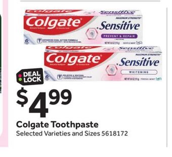 Stop&Shop Colgate toothpaste offer