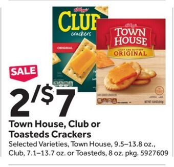 Stop&Shop Town house, club or toasteds crackers offer