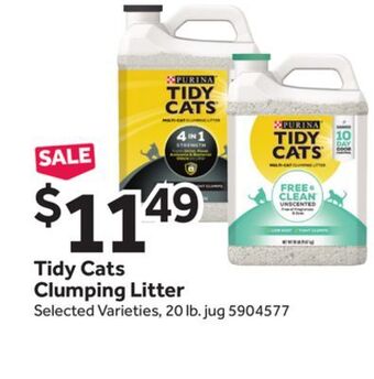 Stop&Shop Tidy cats clumping litter offer