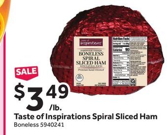 Stop&Shop Taste of inspirations spiral sliced ham offer