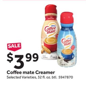 Stop&Shop Coffee mate creamer offer