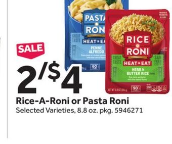 Stop&Shop Rice-a-roni or pasta roni offer