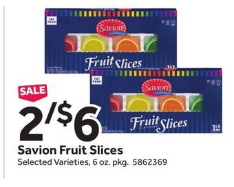 Stop&Shop Savion fruit slices offer