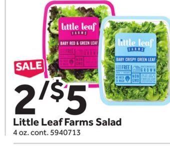 Stop&Shop Little leaf farms salad offer
