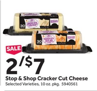 Stop&Shop Stop & shop cracker cut cheese offer
