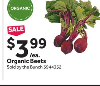 Stop&Shop Organic beets offer