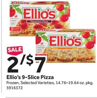 Stop&Shop Ellio's 9-slice pizza offer