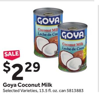 Stop&Shop Goya coconut milk offer