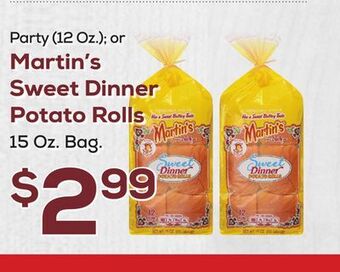 DeCicco & Sons Martin's sweet dinner potato rolls 15 oz. bag offer