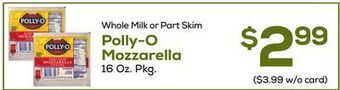DeCicco & Sons Polly-o mozzarella offer