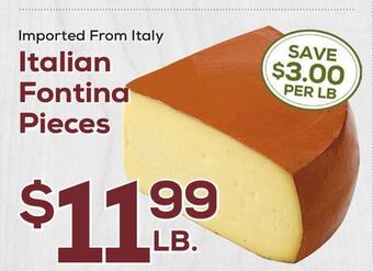 DeCicco & Sons Italian fontina pieces offer
