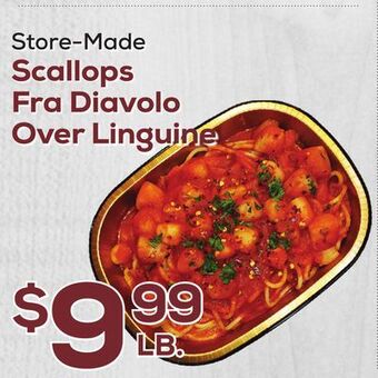DeCicco & Sons Scallops fra diavolo over linguine offer