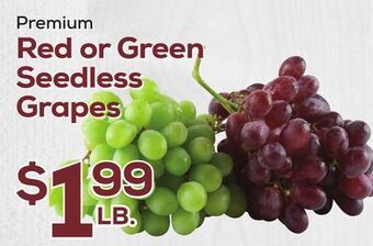 DeCicco & Sons Red or green seedless grapes offer