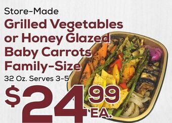 DeCicco & Sons Grilled vegetables or honey glazed baby carrots family - size offer