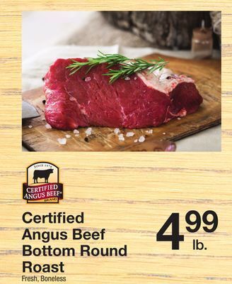 The Fresh Grocer Bottom round roast offer