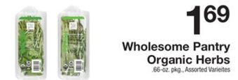 The Fresh Grocer Organic herbs offer