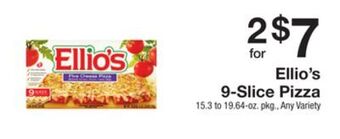 The Fresh Grocer 9-slice pizza offer