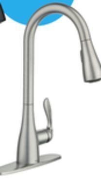 Lowe's Georgene™ spot resist™ stainless pull-down kitchen faucet offer